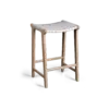 SOHO Bar Stool - Stool Wood Ivory Leather