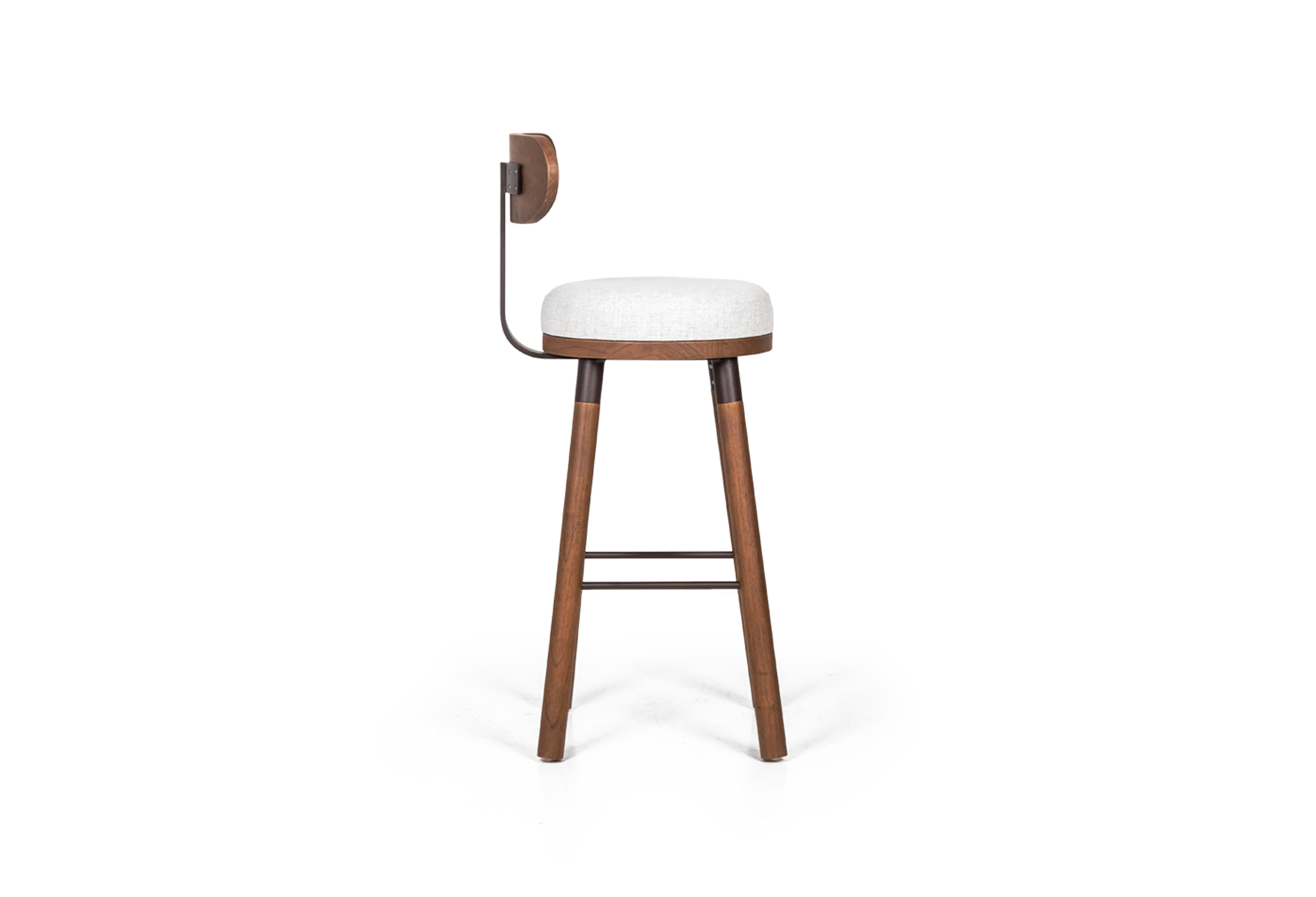 Tabu-Design-ST55-Merkat-Bar-Stool-Dark-Wood-Ivory-Fabric-2