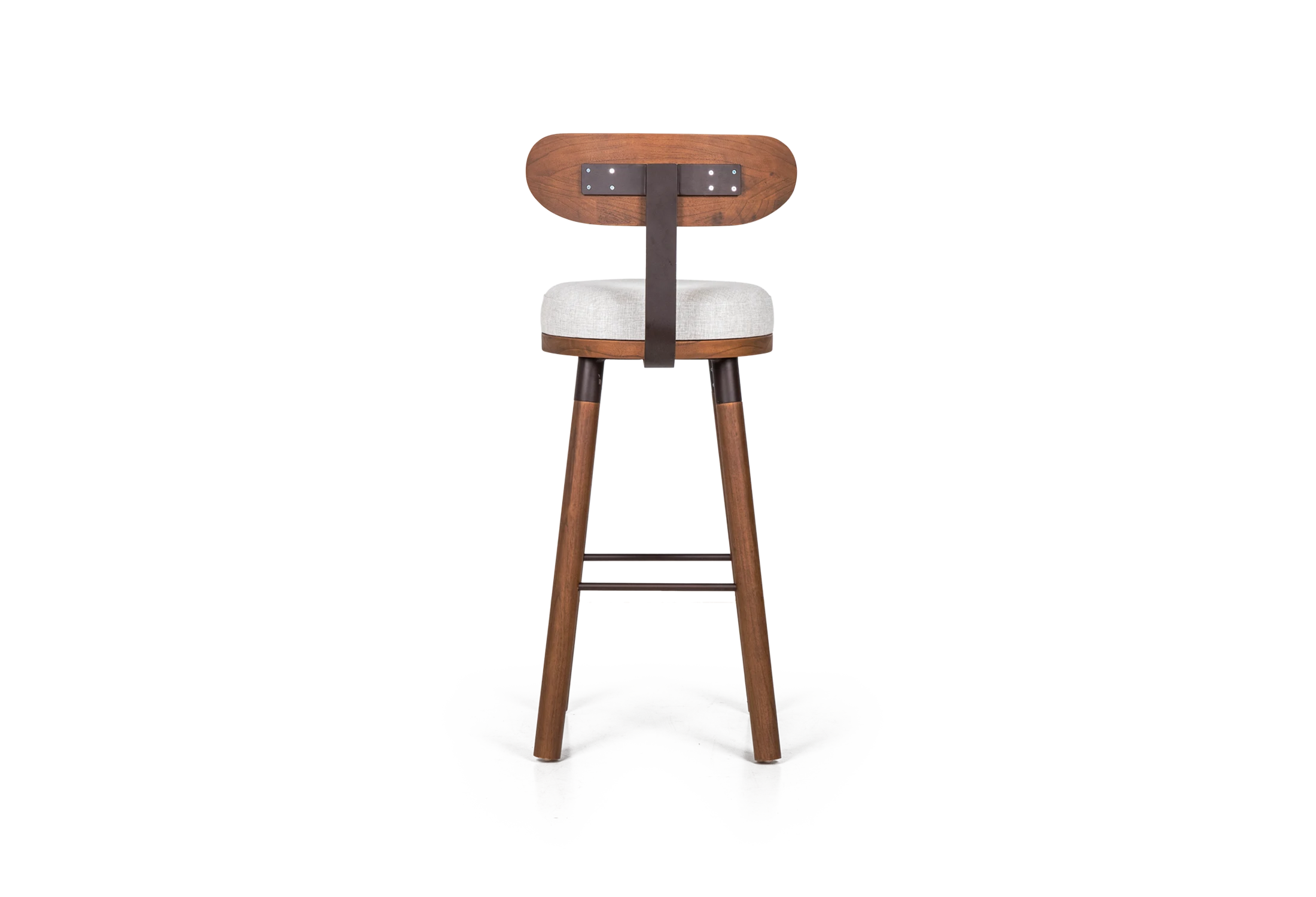 Tabu-Design-ST55-Merkat-Bar-Stool-Dark-Wood-Ivory-Fabric-3
