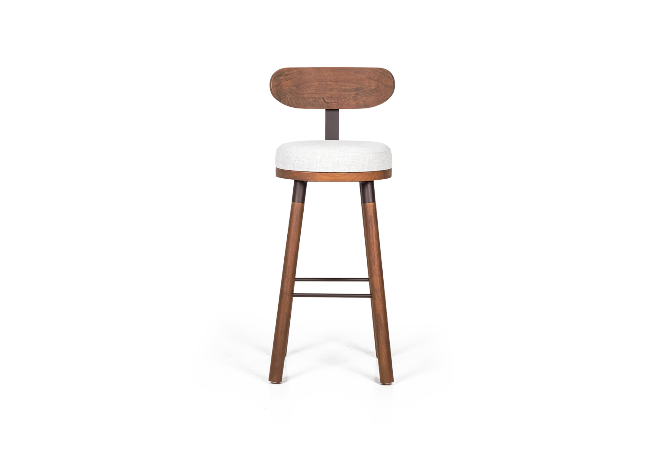 Tabu-Design-ST55-Merkat-Bar-Stool-Dark-Wood-Ivory-Fabric-4