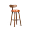 MERKAT Bar & Counter Stool - Brown Leather