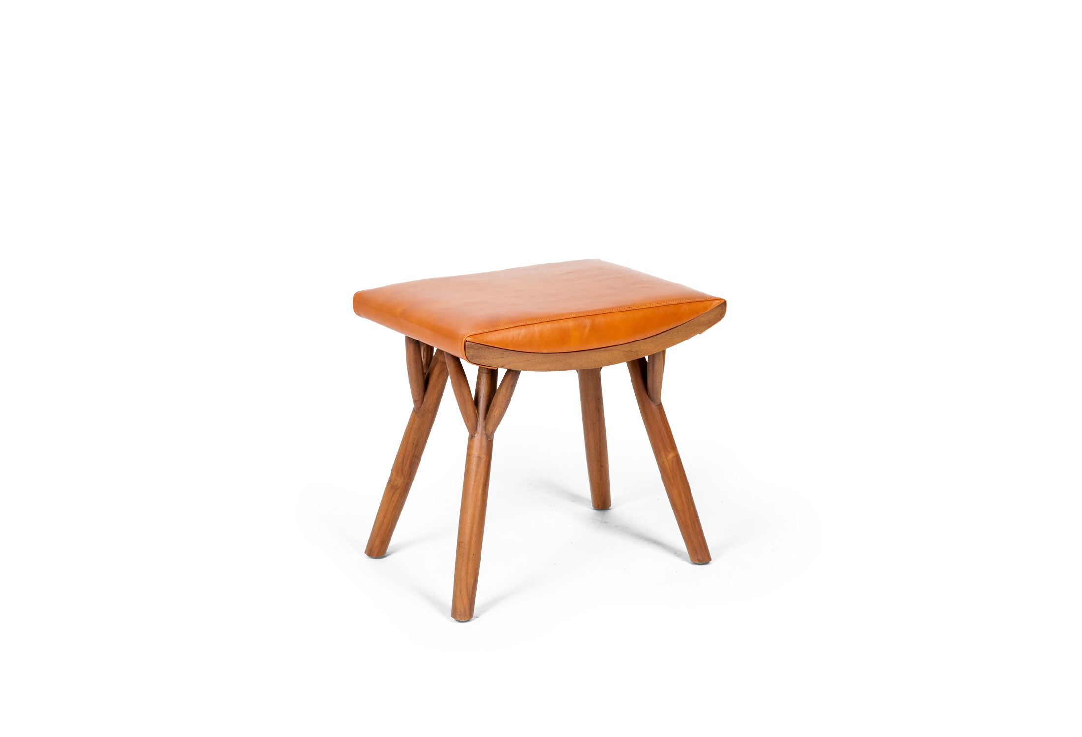 Tabu-Design-STL50-AD-Low-Stool-Teak-Brown-Leather-1