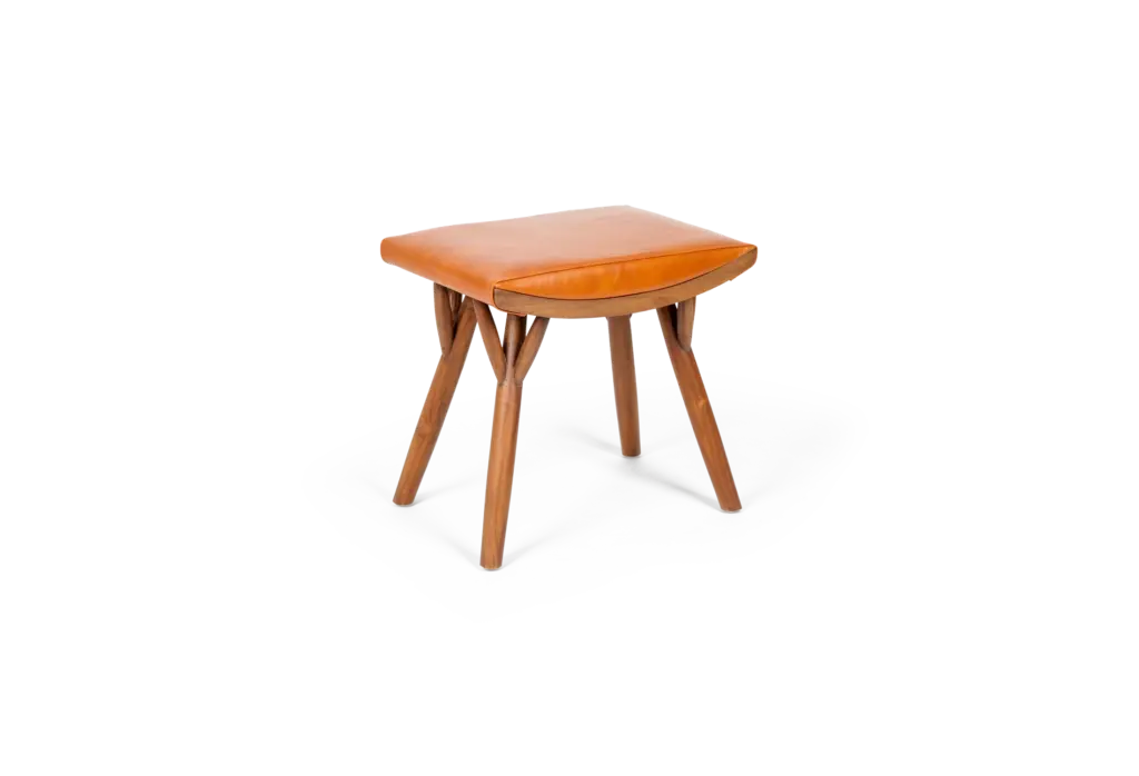 Tabu-Design-STL50-AD-Low-Stool-Teak-Brown-Leather-1