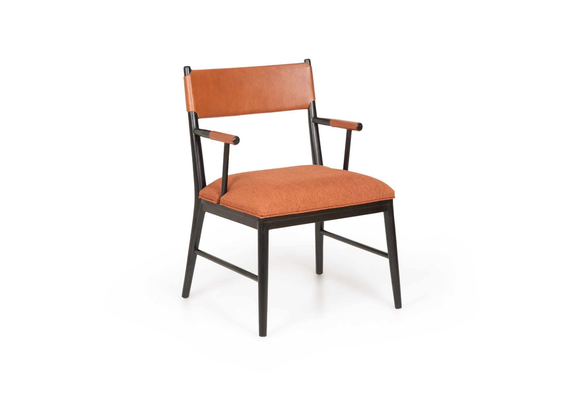 tabu-design-ch160-napoli-chair-black-teak-leather-brown-fabric-1