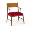 NAPOLI Chair - Wood & Red