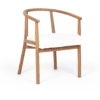 MOON Chair - Teak & White