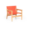 LAMU Lounge Chair - Teak Orange