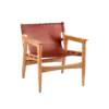 LAMU Lounge Chair - Teak Safari Leather