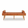 FELIX Bench - Brown Leather