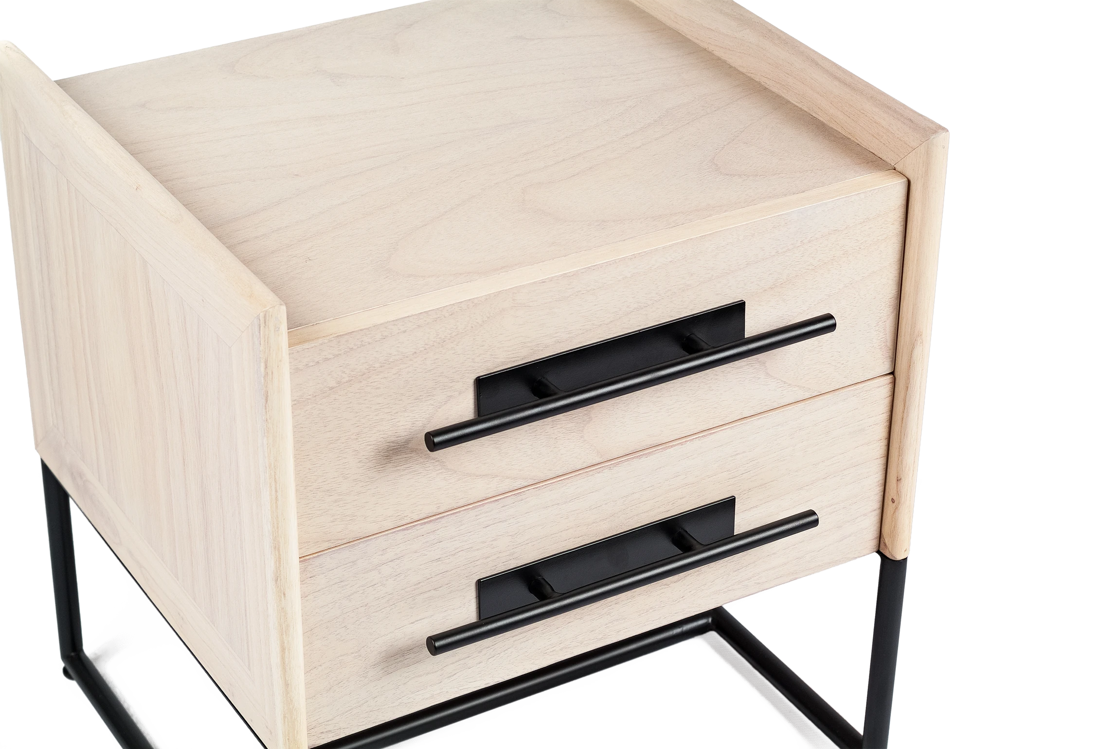 Tabu-Design-STA18B-Markus-Bedside-Table-Two-Drawers-Cream-Wood-Brass-2