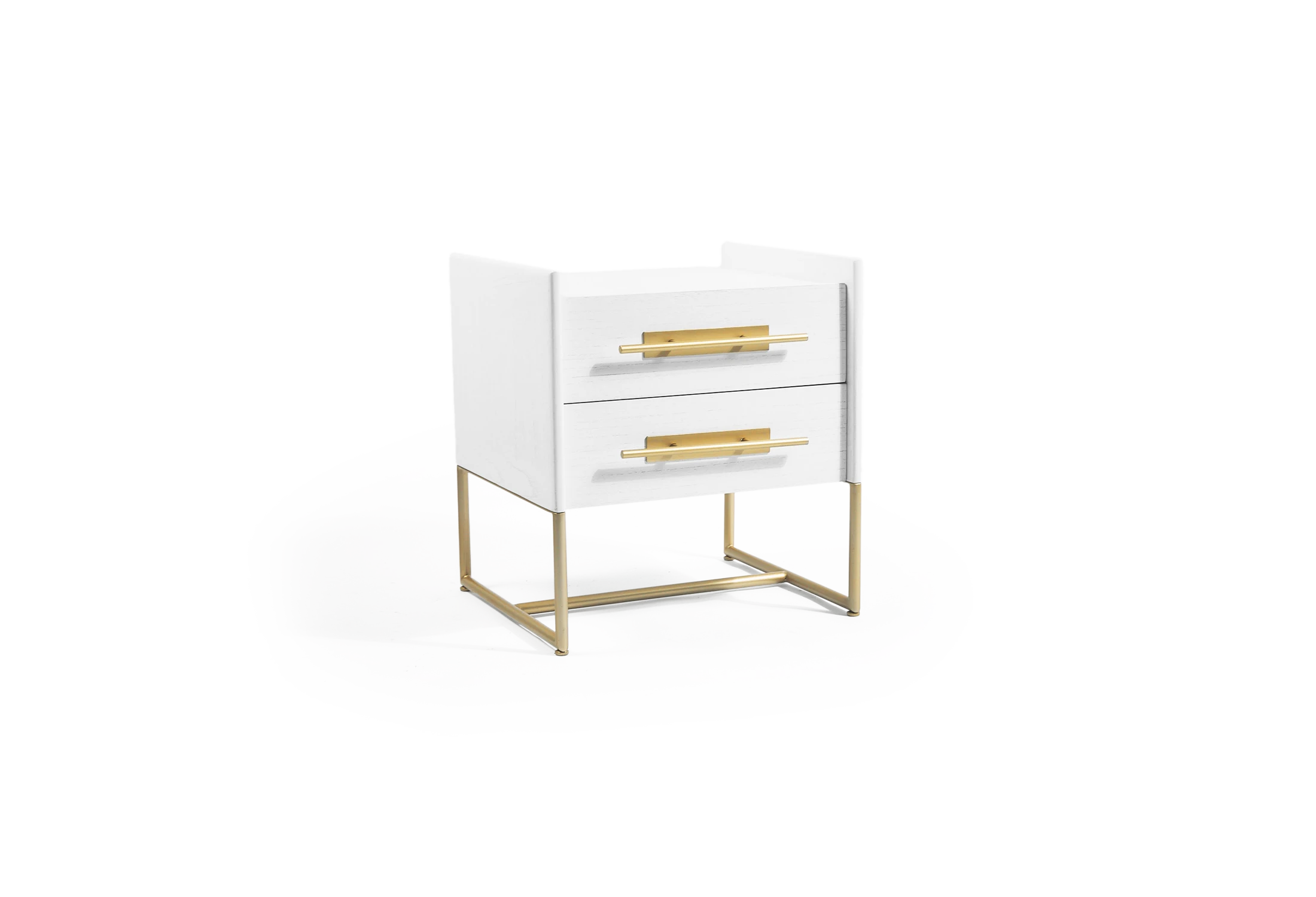 Tabu-Design-STA18B-Markus-Bedside-Table-Two-Drawers-White-Wood-Brass-2