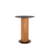 CORAL Round Bar Table - Teak Stone