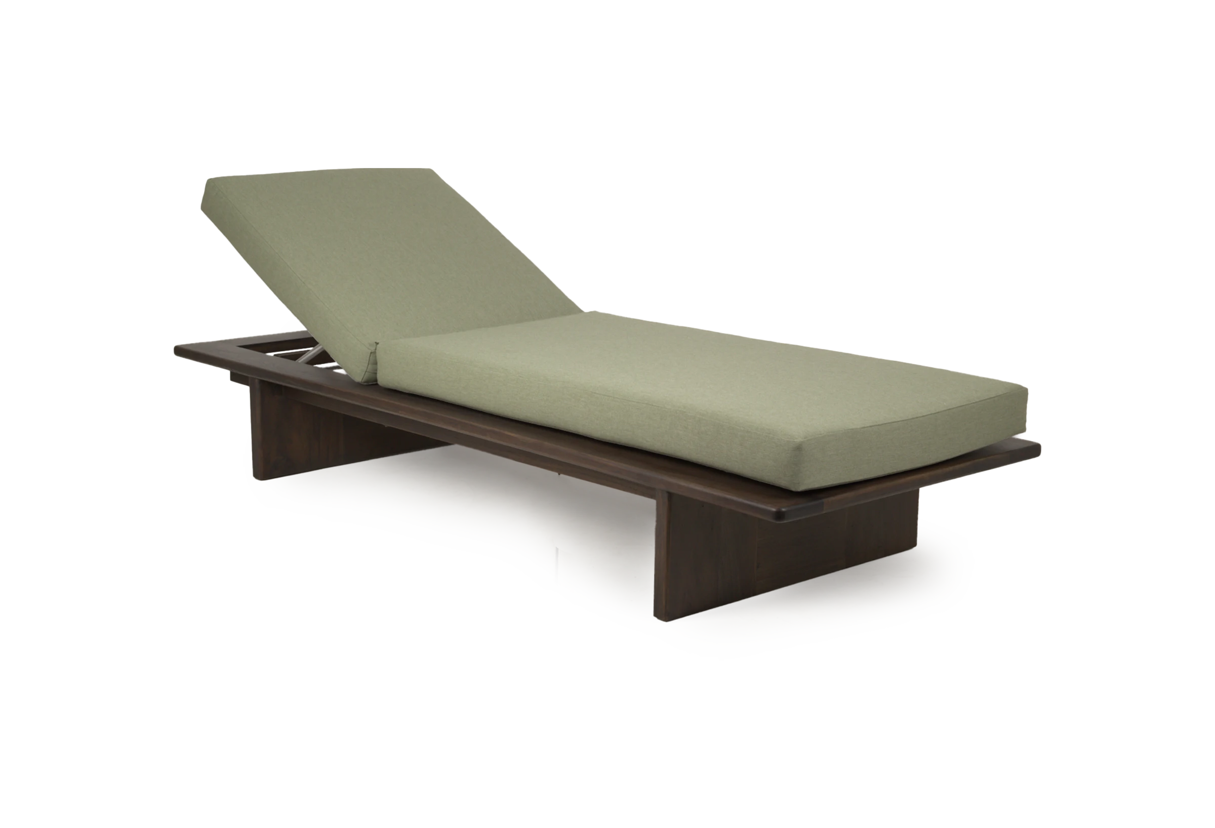 2-Tabu-Design-LOU3-PAT-Sun-Lounger-Teak-green-cushion-1