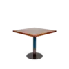 JIAK Square Restaurant Table - Wood Metal Flat Leg