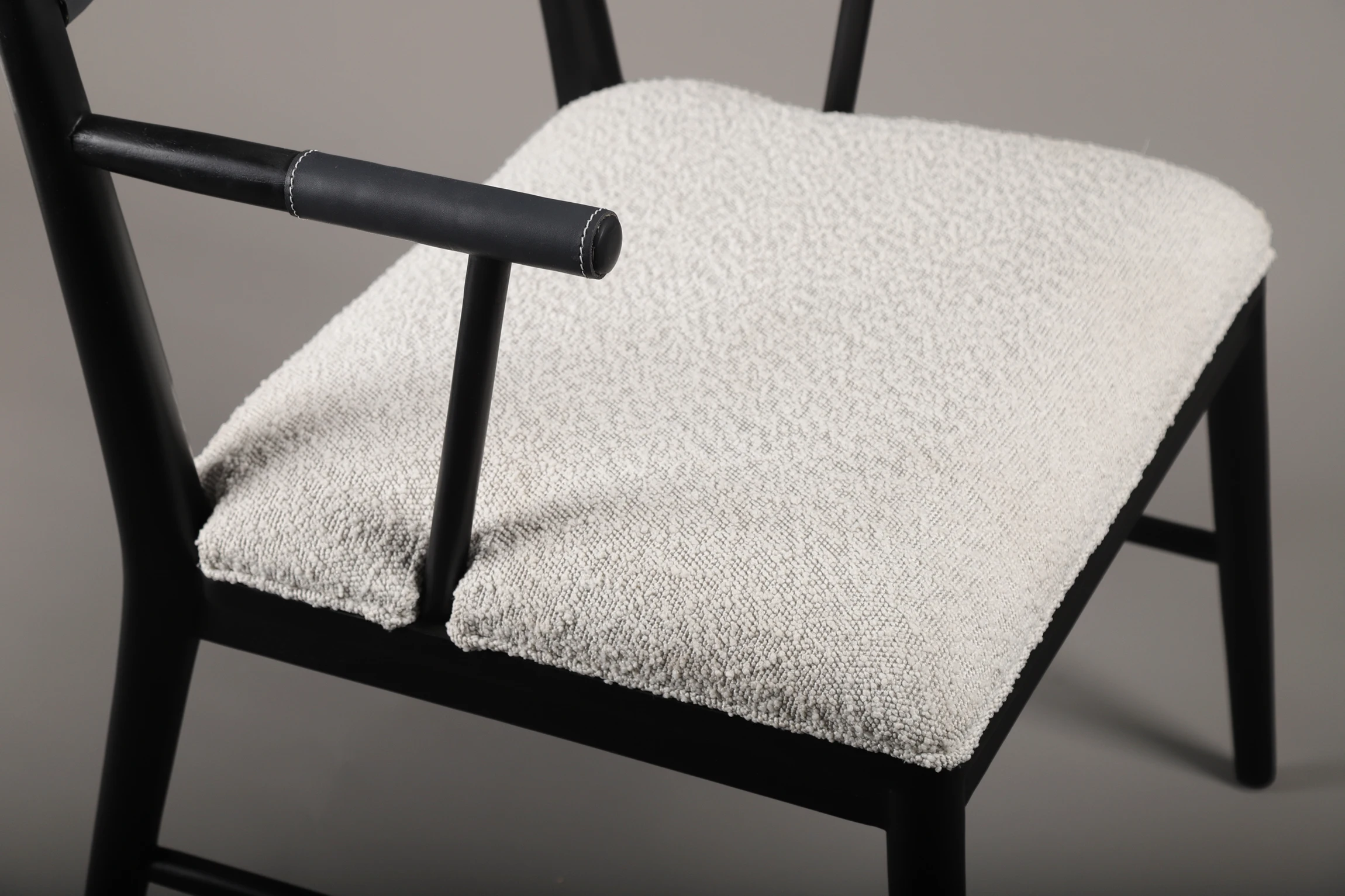 NAPOLI dining chair with fabric upholstered seat from the textures collection