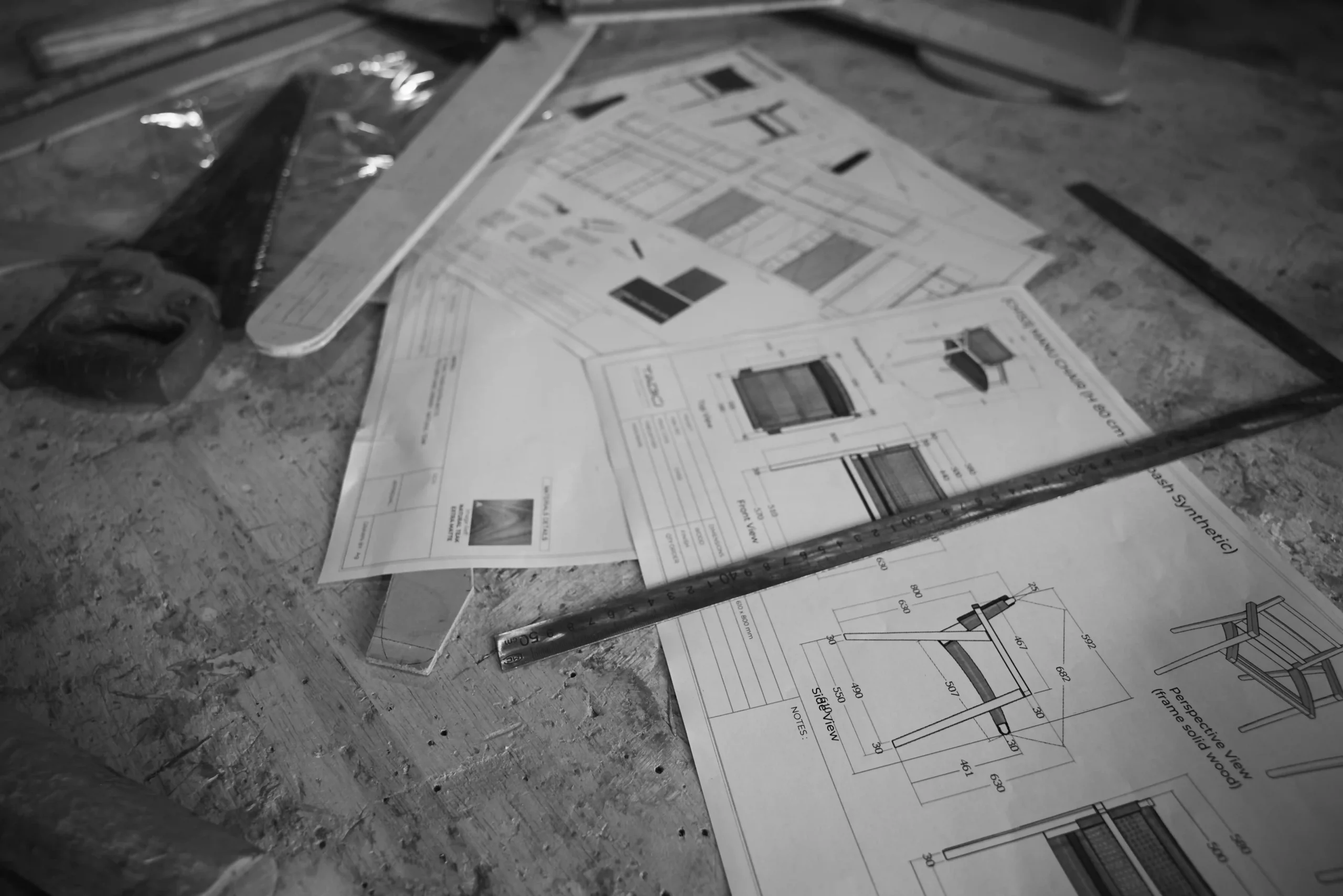 Tabu-chair-technical-drawing-in-factory
