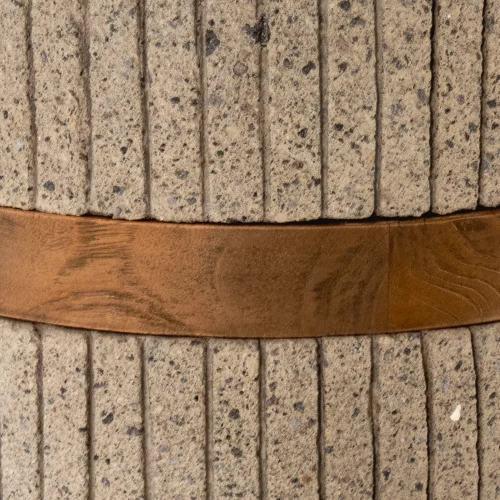 Close-up of the cement texture of BARACOA dining table from the texture collection